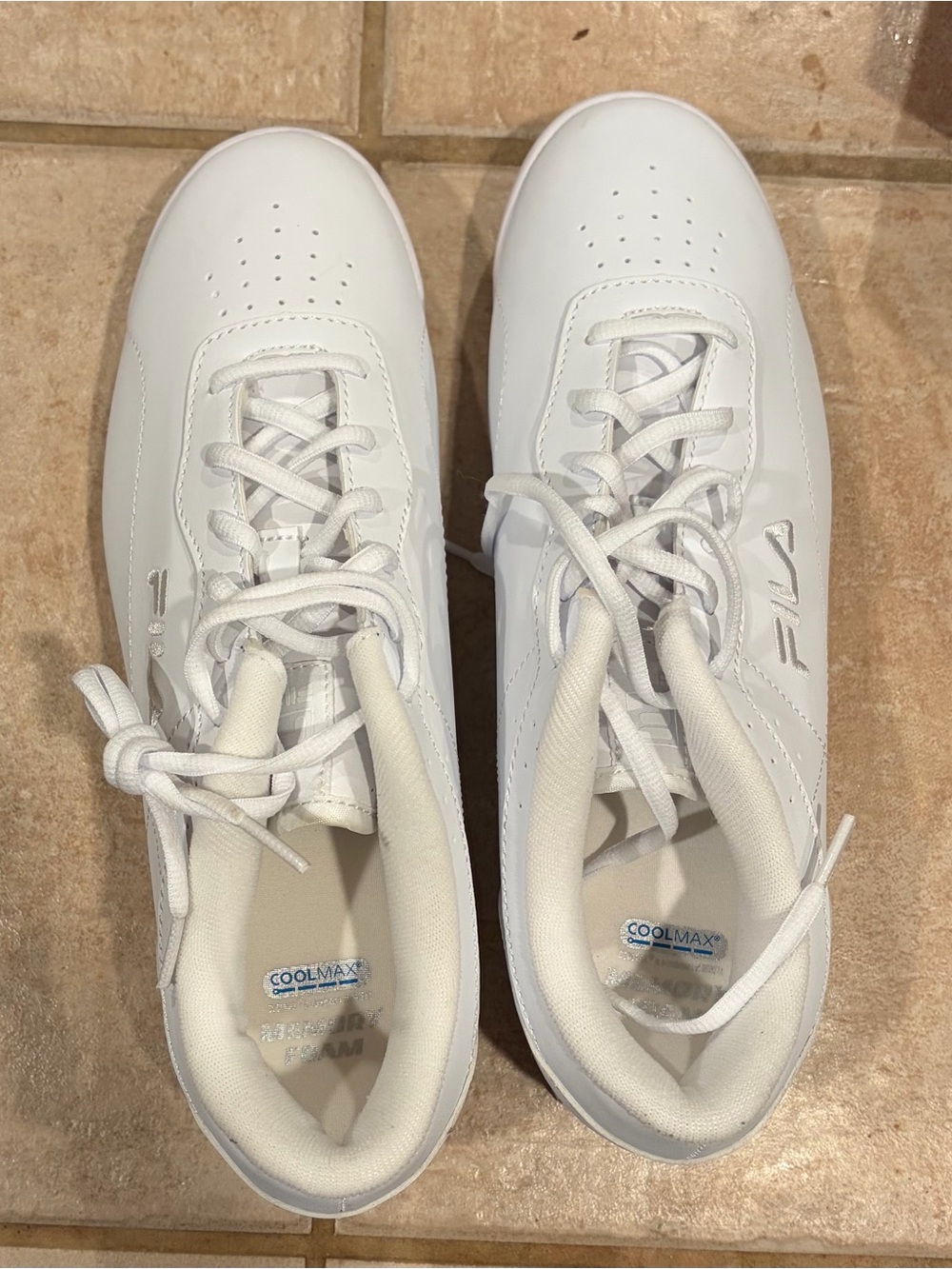 Fila Women's All-White Athletic Sneakers